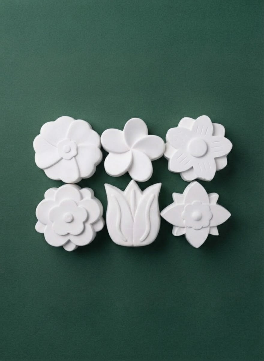 3-Piece Small Plaster Coloring Figures Set