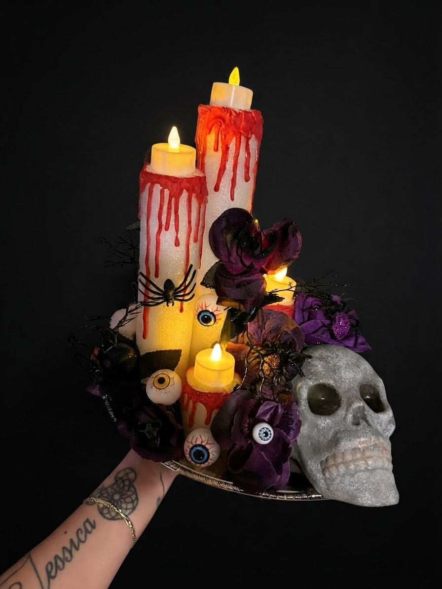 Halloween Skull Centerpiece